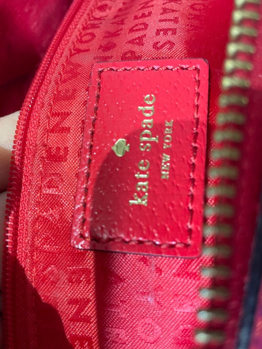 Kate Spade New York Wellesley Rachelle satchel in Cherry Red - Picture 7 of 13